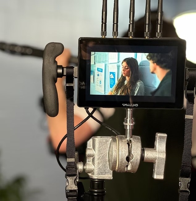 Director monitor during a scene